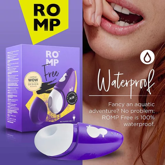 Romp Free léghullámos csiklóizgató (lila).