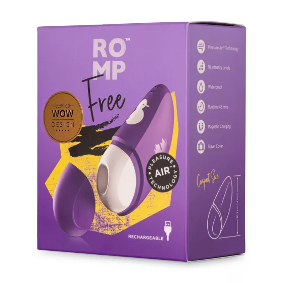 Romp Free léghullámos csiklóizgató (lila).
