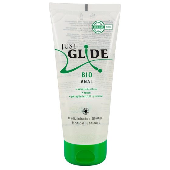Just Glide Bio Anal vízbázisú síkosító, anál használatra (200 ml)