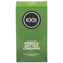   EXS Ribbed & Dotted redőzött, rücskös felületű óvszer (12 db)
