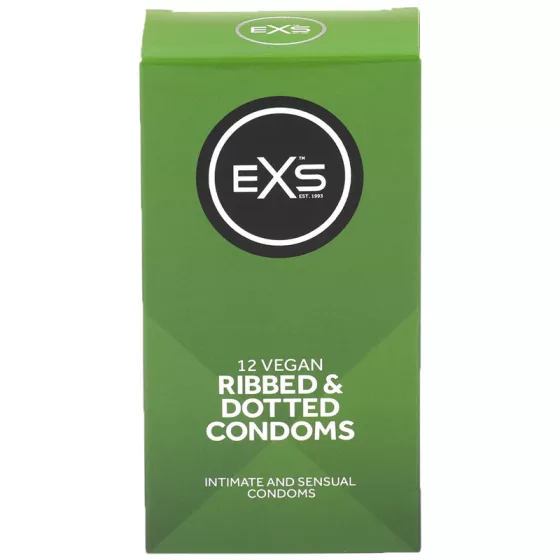 EXS Ribbed & Dotted redőzött, rücskös felületű óvszer (12 db)