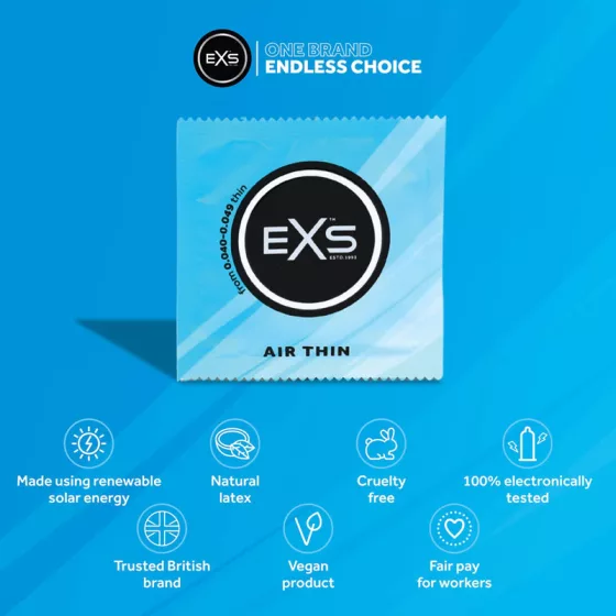 EXS – Air Thin ultra vékony óvszer (12 db)