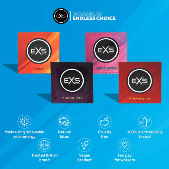 EXS Mixed Flavoures 4 féle ízesített óvszer (12 db)