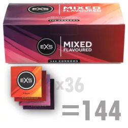 EXS – Mixed Flavoures 4 féle ízesített óvszer (144 db)