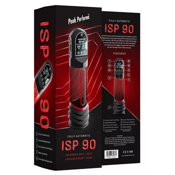 Peak Performa – ISP 90 automatikus, infravörös LED-es péniszpumpa digitális kijelzővel