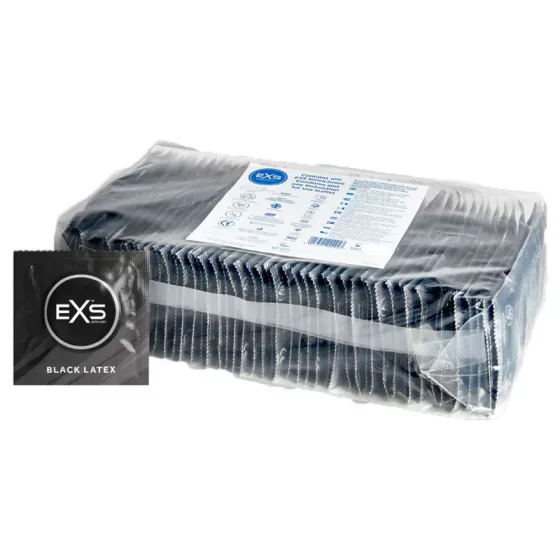 EXS Black Latex fekete óvszer (100 db)