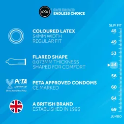 EXS Black Latex fekete óvszer (100 db)