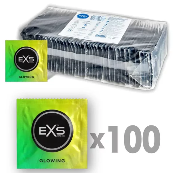 EXS Glowing sötétben világító óvszer (100 db)