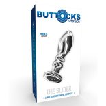   Buttocks The Slider vibrációs fém anál dildó, akkumulátorral (L méret  - 11,3 cm)