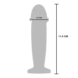   Buttocks The Intruder vibrációs fém anál dildó, akkumulátorral (11,8 cm)