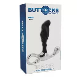   Buttocks – The Pusher fém prosztata dildó szilikonbevonatttal (S méret)