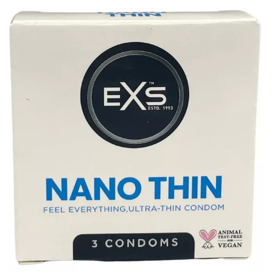 EXS – Nano Thin ultra vékony óvszer (3 db)