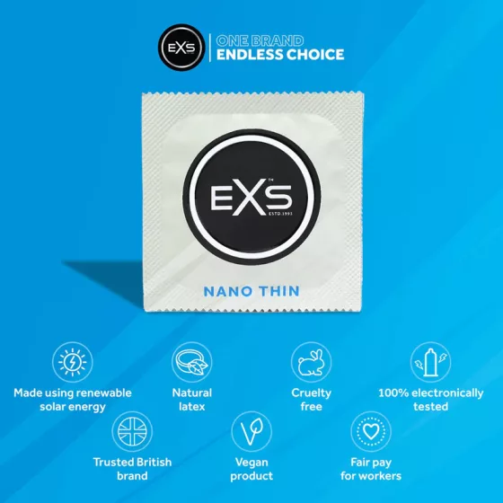 EXS – Nano Thin ultra vékony óvszer (3 db)