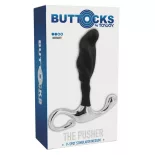   Buttocks – The Pusher fém prosztata dildó szilikonbevonatttal (M méret)