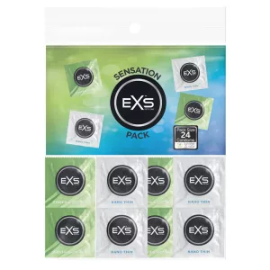 EXS Sensation Pack ultra vékony + stimuláló felülető óvszer (12+12 db)