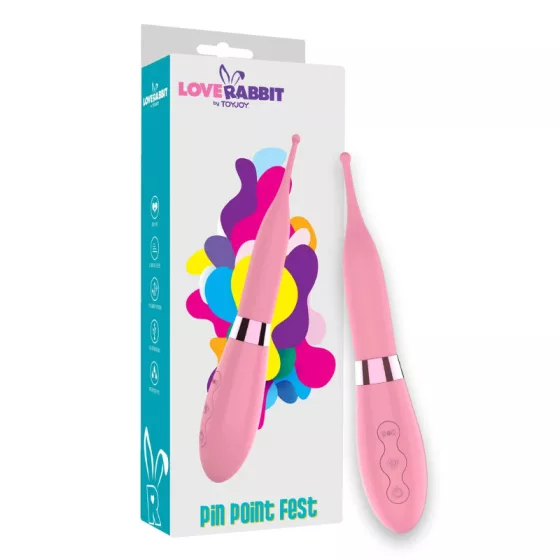 ToyJoy – Pin Point Fest akkumulátoros fókusz típusú vibrátor (rózsaszín)