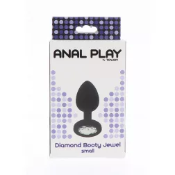   ToyJoy – Diamond Booty Jewel anál dildó áttetsző kristállyal (S méret)