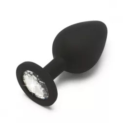   ToyJoy – Diamond Booty Jewel anál dildó áttetsző kristállyal (M méret)