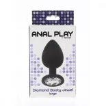   ToyJoy – Diamond Booty Jewel anál dildó áttetsző kristállyal (L méret)