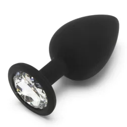   ToyJoy – Diamond Booty Jewel anál dildó áttetsző kristállyal (L méret)