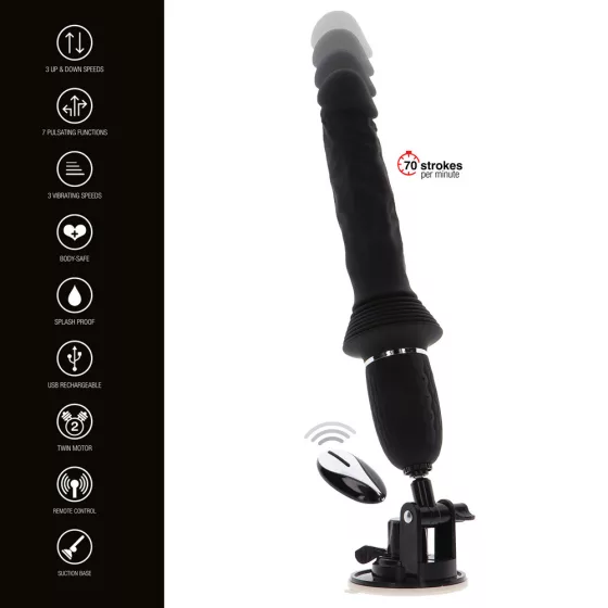 ToyJoy – Magnum Opus Thruster Pro kézi szexgép, távirányítóval, tapadótalppal