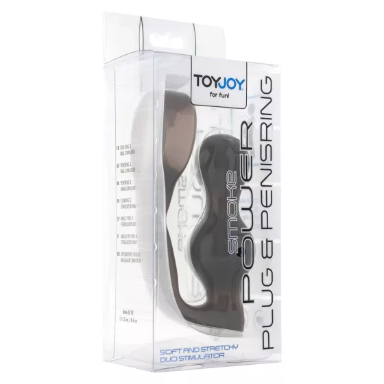 Toy Joy Power análdildó péniszgyűrűvel
