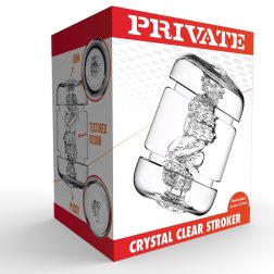   Private Crystal Clear punci és popsi maszturbátor (áttetsző)