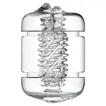   Private Crystal Clear punci és száj maszturbátor (áttetsző)