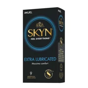 Skyn – Extra Lubricated latexmentes óvszer, extra síkostással (9 db)