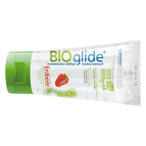 BIOglide Strawberry vízbázisú síkosító, eper aromával (80 ml)