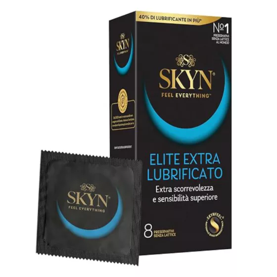 Skyn – Elite Extra Lubricated extravékony latexmentes óvszer (8 db)
