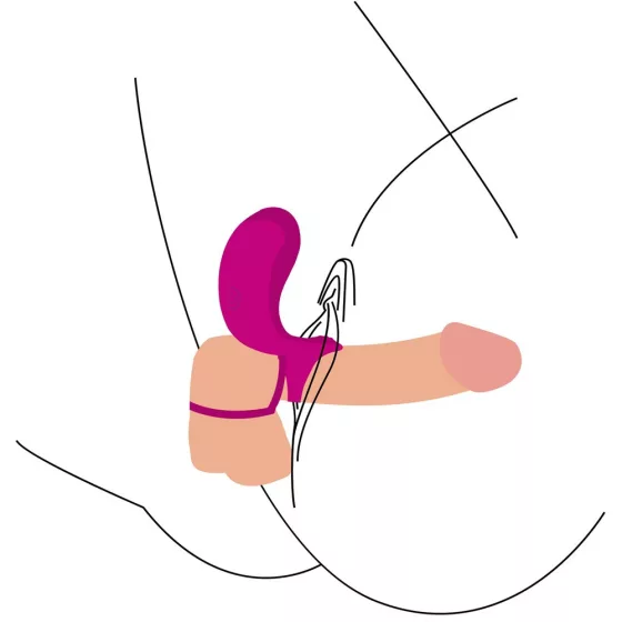 Xocoon Couples Stimulator vibrációs pénisz és heregyűrű, távirányítóval