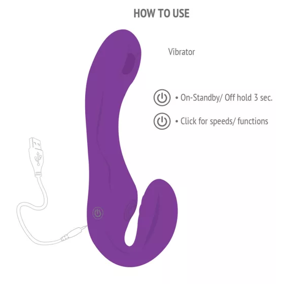 Xocoon Strapless Strap-On hárommotoros, hordható vibrátor, pulzációval