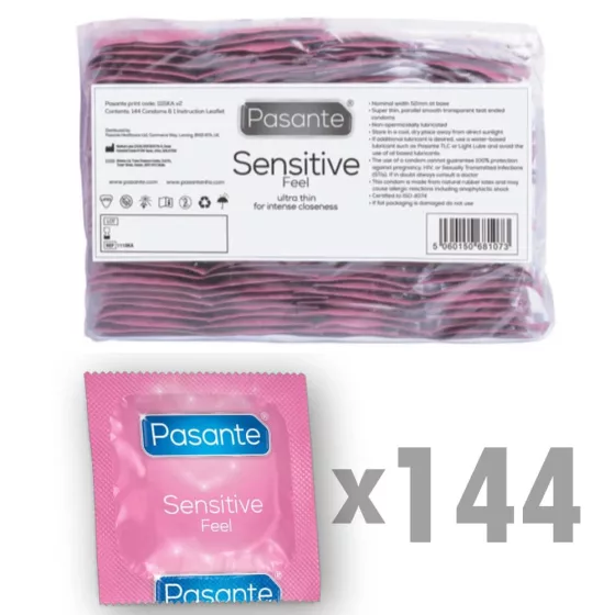 Pasante Feel vékony falvastagságú óvszer (144 db)