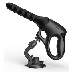   Toy Joy - Cadence PRO+ lökő/forgó/rezgő kézi szexgép, tapadótalppal (fekete)