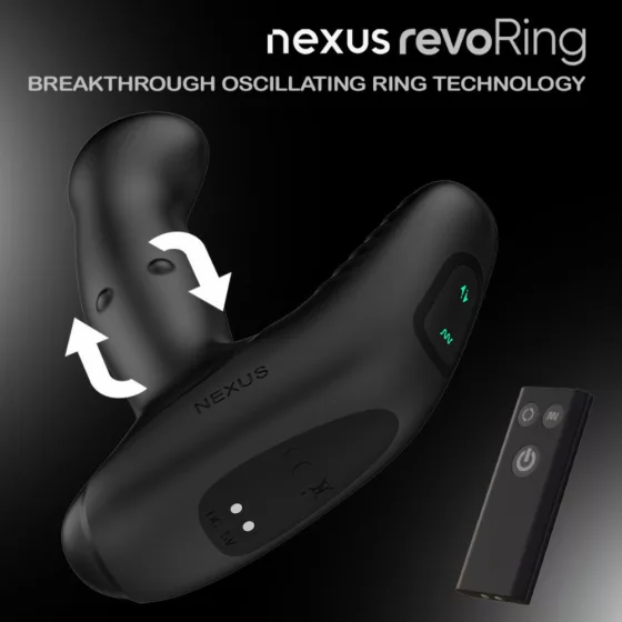 Nexus – Revo Ring prosztata stimuláló forgófejjel, gyöngysorral és gátstimulációval (távirányítható)