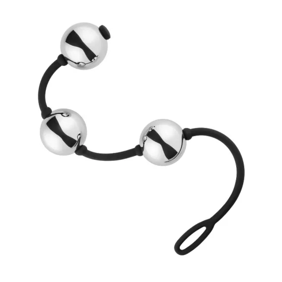 Easy Toys – három golyóból álló acél gésagolyószett szilikonpánton