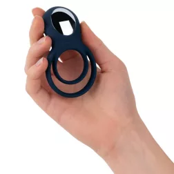 Boners – vibrációs pénisz- és heregyűrű (kék)