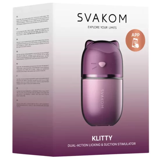 Svakom – Klitty okos nyelvecskés csiklóizgató vákuummal és vibrációval (APP-os)