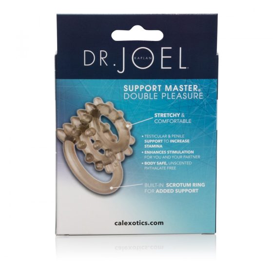 Dr. Joel Support Master kéttagú, ágacskás péniszgyűrű és herepánt 
