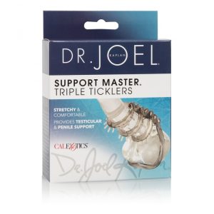 Calexotics Dr. Joel Support Master háromtagú ágacskás péniszgyűrű és herepánt