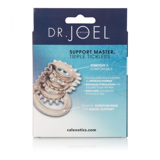 Dr. Joel Support Master háromtagú ágacskás péniszgyűrű és herepánt
