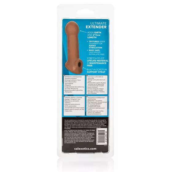 Calexotics – Ultimate Extender pénisztoldó (barna bőrszín)