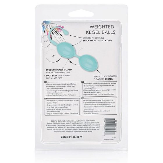 Calexotics Weighted Kegel Balls gésagolyó páros, belső ballasztgolyóval (zöld)