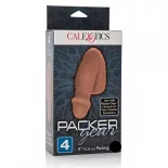   Calexotics – Packing Penis puha pénisz 4" (barna bőrszín, 10 cm)