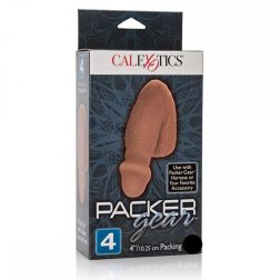   Calexotics Packing Penis puha pénisz 4" (barna bőrszín - 10 cm)