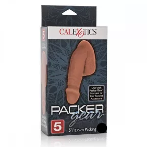 Calexotics – Packing Penis puha pénisz 5" (barna bőrszín, 13,5 cm)