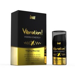   INTT Vibration! Vodka Energy stimuláló gél hölgyeknek, vodka aromával (15 ml)