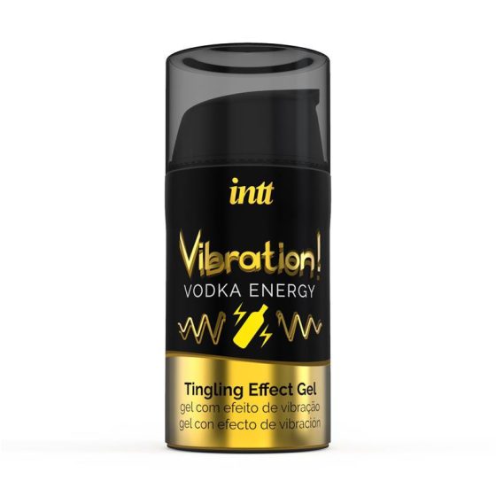 INTT Vibration! Vodka Energy stimuláló gél hölgyeknek, vodka aromával (15 ml)