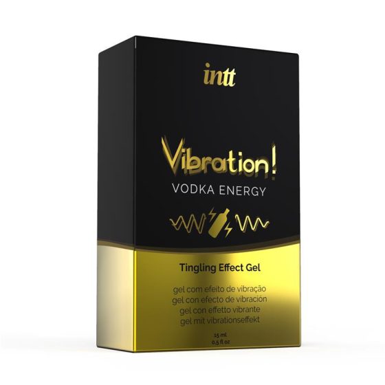 INTT Vibration! Vodka Energy stimuláló gél hölgyeknek, vodka aromával (15 ml)